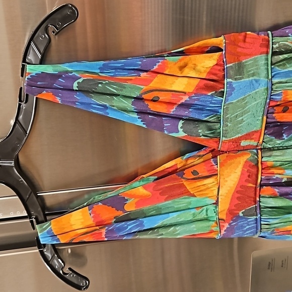 💕FARM RIO💕 Painted Toucans Midi Dress ~ 100% Viscose XS - Picture 9 of 14